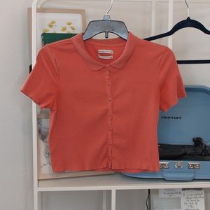 UO Heath Button-Up Polo Top